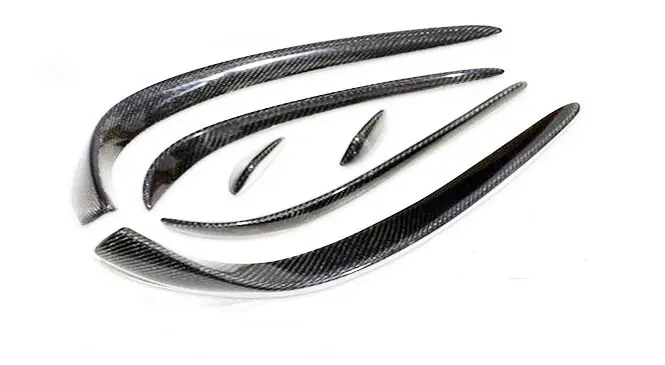 Углеродное волокно автомобильный Стайлинг передний боковый бампер гриль