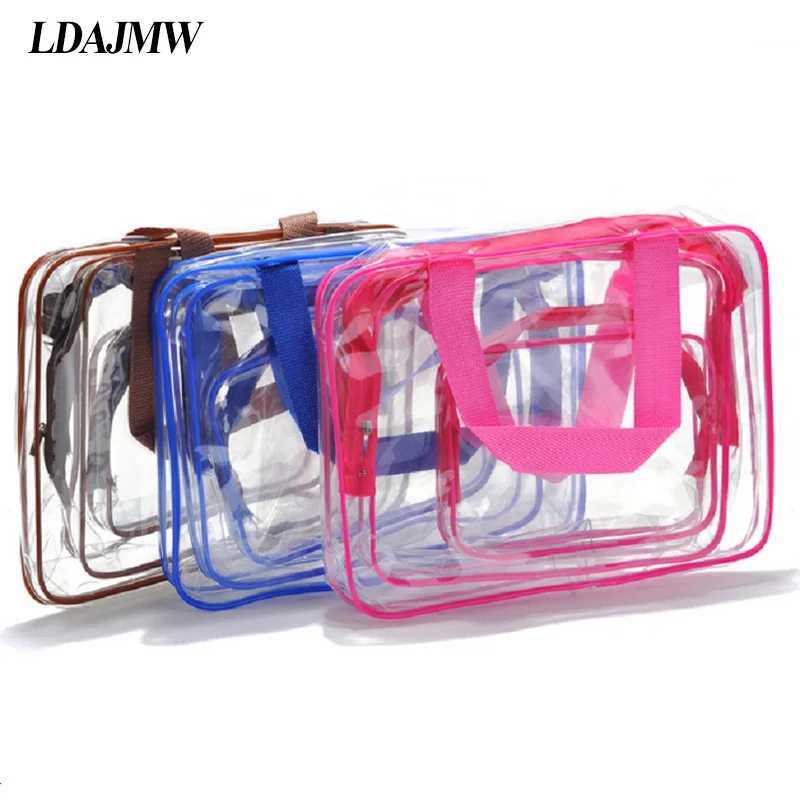 LDAJMW 3 шт./компл. высококачественные водонепроницаемые ПВХ косметические сумки