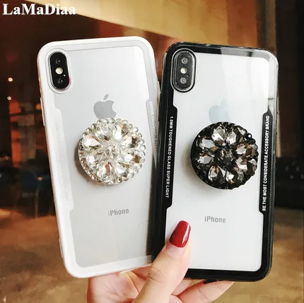 Для iPhone 12 X XR XS MAX 11 Pro 6 6S 7 8 Plus роскошный кронштейн подушки безопасности