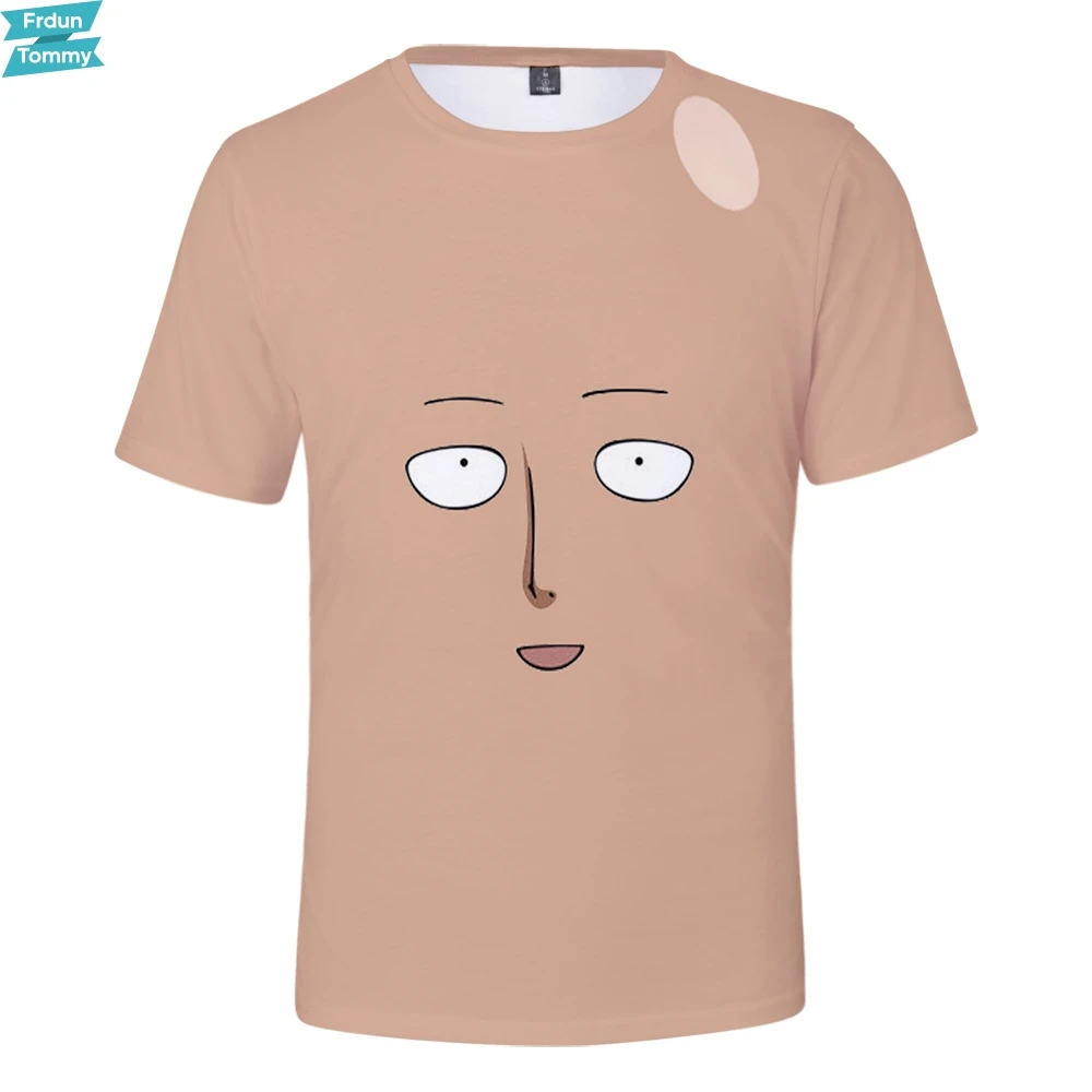 Одинаковые футболки для всей семьи с 3D принтом One Punch Man летние короткими рукавами
