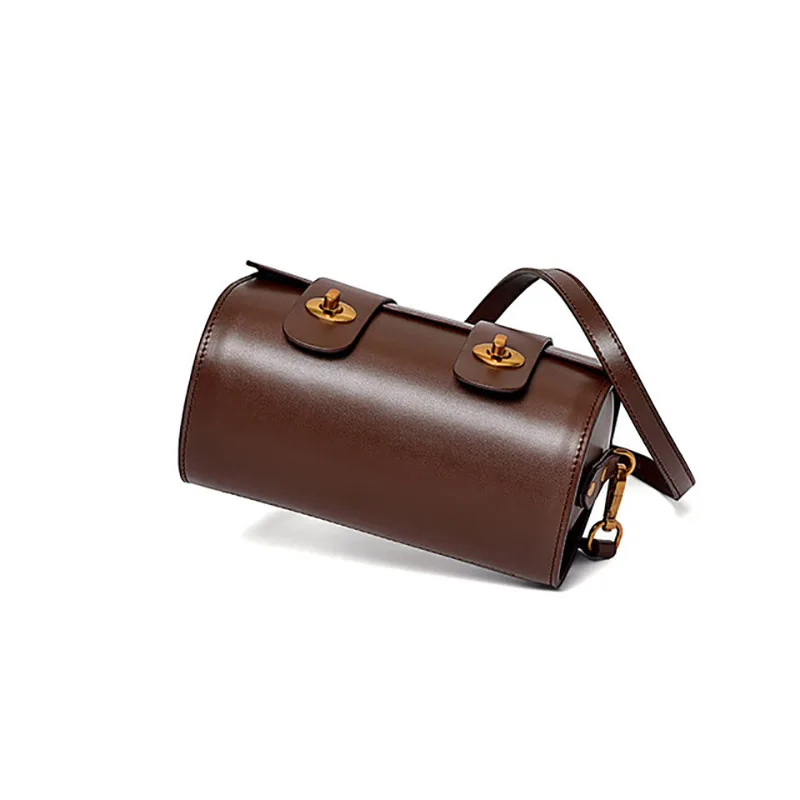 

Women Shoulder Bags Fashion Boston Pillow Handbag Genuine Leather European Style Messenger Bags Female Portable Handbags