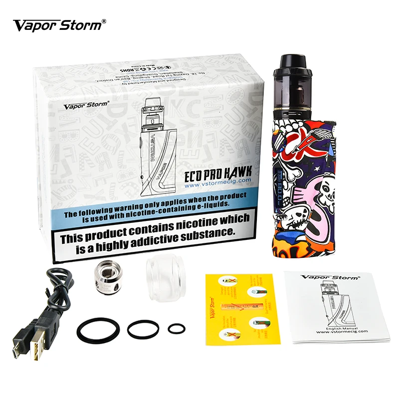 Оригинальный испаритель Vapor Storm ECO Pro TC Lion RDA Tank Kit или Hawk электронная сигарета MOD с