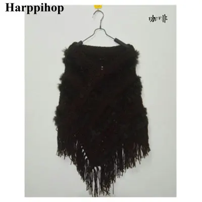 Весеннее пальто накидка из кроличьего меха женская меховая шаль подходит ко