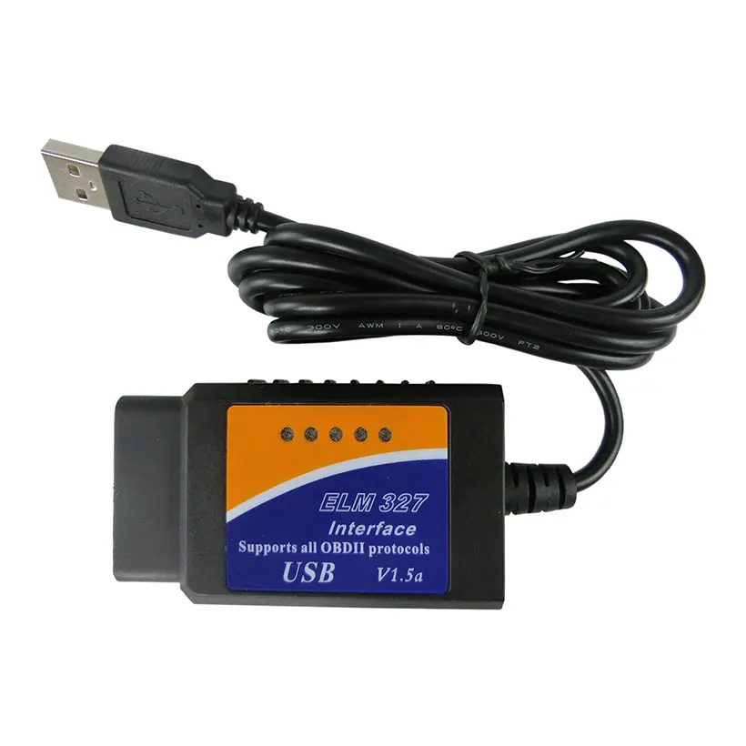 ODB 2 USB ELM327 FTDI с переключателем FT232RL чип V1.5 ELM 327 USB Автоматический Doagnostic Сканер Поддержка всех OBD2 протоколов для ПК