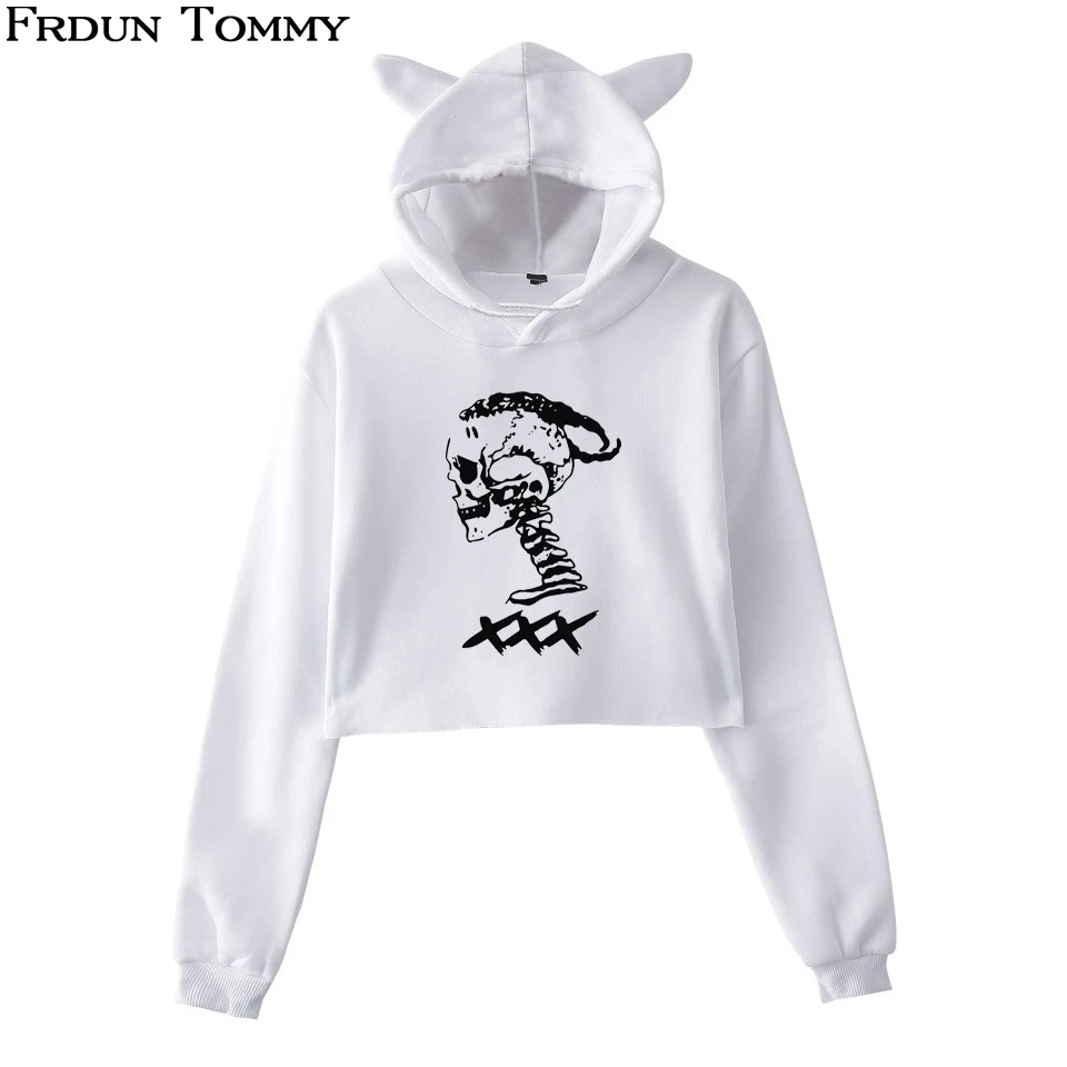 Frdun Tommy xxxtentacion толстовки с капюшоном сексуальная девушка кошачьи ушки Мода рэпер