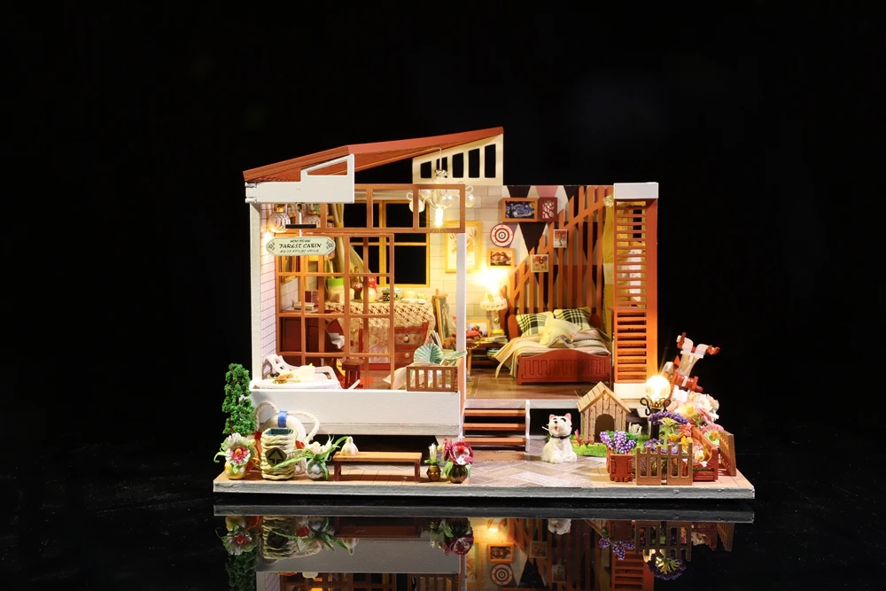 Кукольный дом ручной работы мебель Miniatura Diy кукольные домики миниатюрный кукольный домик деревянные игрушки для детей Взрослые подарок на день рождения