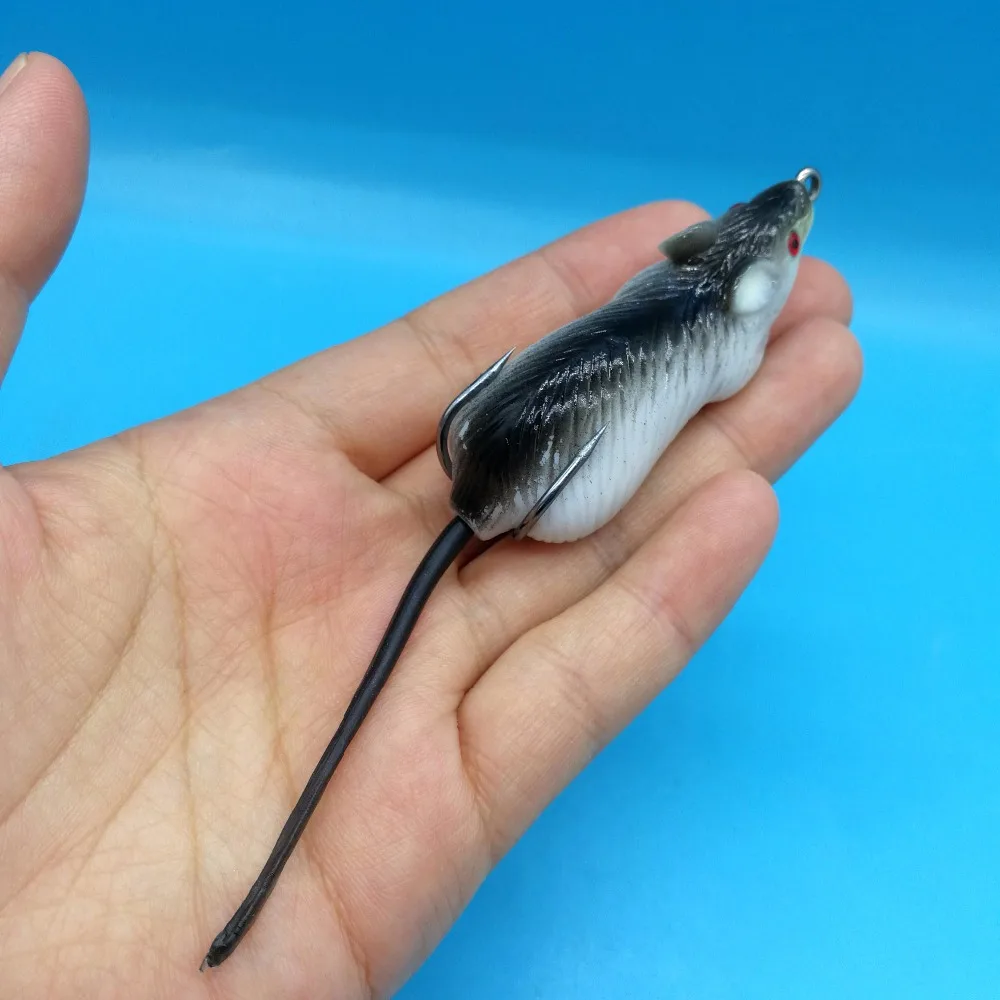 HOOFISH, 5 шт.+ 1 коробка/партия, плавающая приманка для рыбалки в виде мыши, 9,5 г/7,6 г, 5 цветов, верхняя водная приманка, искусственная Мягкая приманка в виде головы змеи мыши