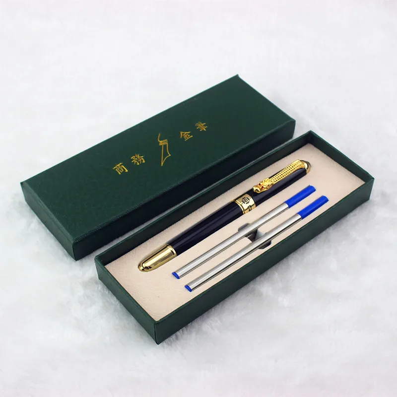 Высококачественная ручка jinhao с зажимом для дракона женский подарок 0 7 мм черные