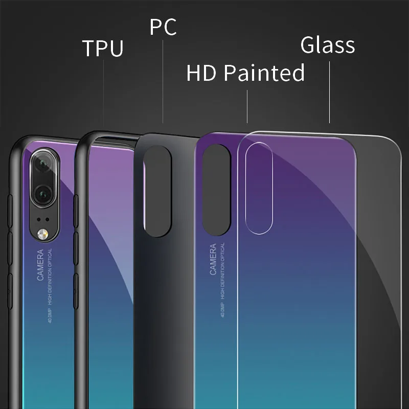 Умный чехол huawei p защитная задняя крышка huwei p20 P30 pro p10 lite mate 10 20 plus на nova 3 3i 4E