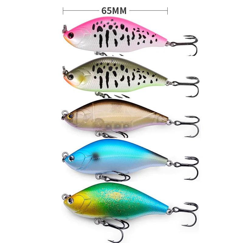 Ezreal 5 шт. MK70 Crankbait плавающие прикормы с 6 # VMC Крючки 70 мм/9 г воблер карандаш