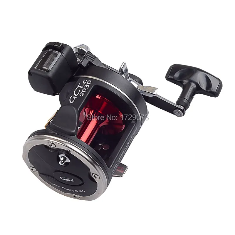Agepoch Рыбалка Троллинг Электрический Счетчик Колеса Мощный Барабанные Тормоза
