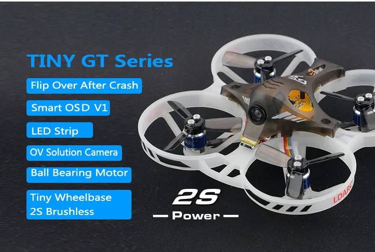 Новое поступление 2018 миниатюрный бесщеточный гоночный Дрон LDARC 2S Power GT7 PNP с