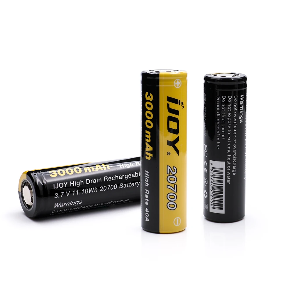 5 шт./лот оригинал Ijoy 20700 батарея ножек 3000 мА/ч 40A Li-Ni высокая дренажная