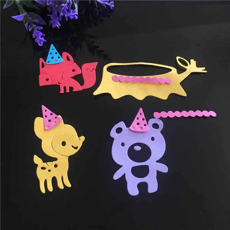 Anima Deer Animal Christmas stamp Dies Metal Cutting new 2018 scrapbooking dies metal Die Cuts background for gift|Вырубные штампы| |