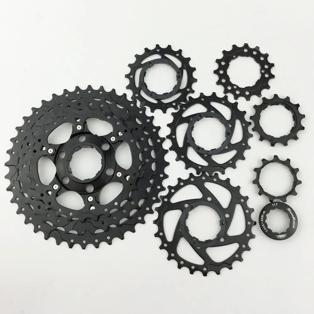 SUNRACE велосипед Freewheel 9 speed Cassette т 11-40 t широкий коэффициент | Спорт и развлечения