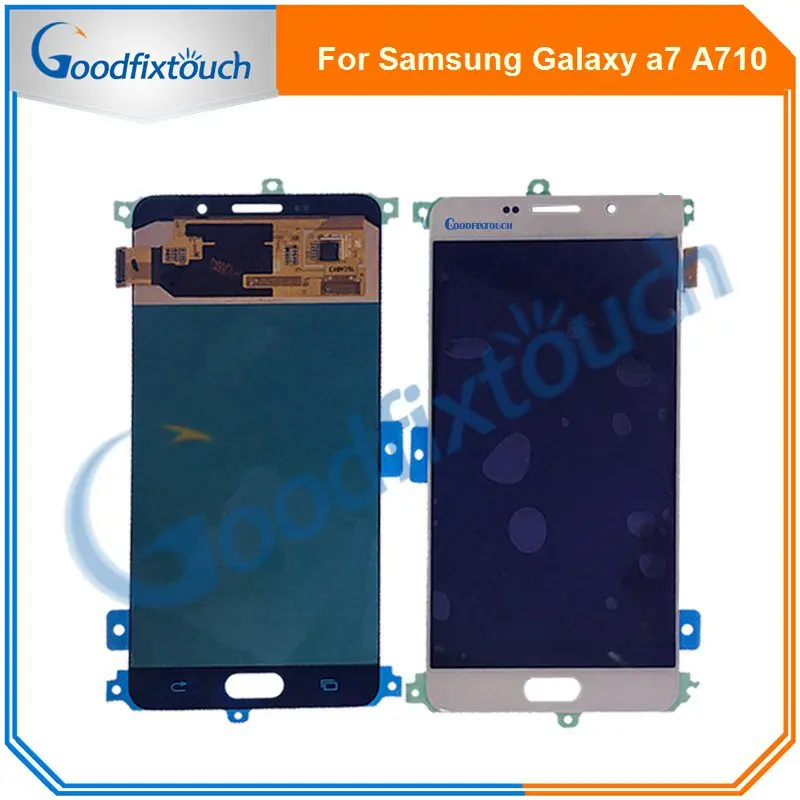 Для Samsung Galaxy A7 A710f A710P A710S ЖК дисплей кодирующий преобразователь сенсорного экрана