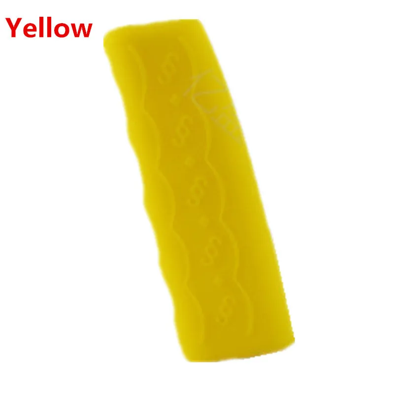 Yellow Handbrake Универсальная ручная ручка переключения рулевого механизма автомобиля воротники защитный чехол Чехол Противоскользящий мягкий силиконовый Автомобильный Ручной тормоз ручка ручной тормоз крышка - Название цвета: Yellow Handbrake