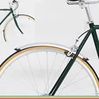 Переднее заднее крыло для велосипеда в стиле ретро, фиксированная Шестерня 700C, дорожный велосипед, практичные детали, серебристый, черный