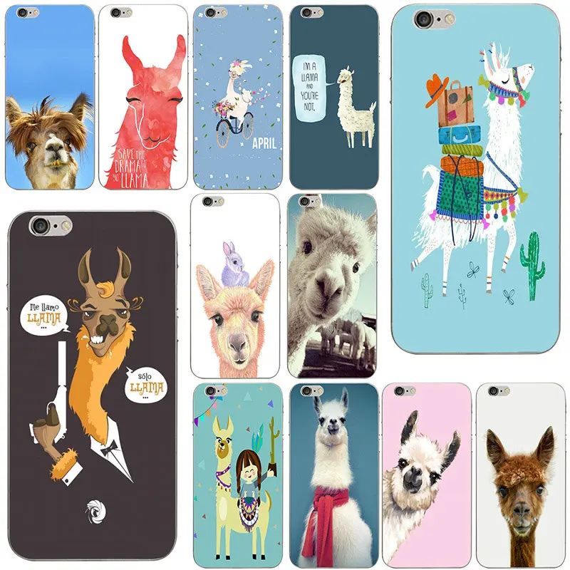 Горячая лама ламы альпаки Мягкий ТПУ чехол для телефона iphone X Case роскошный