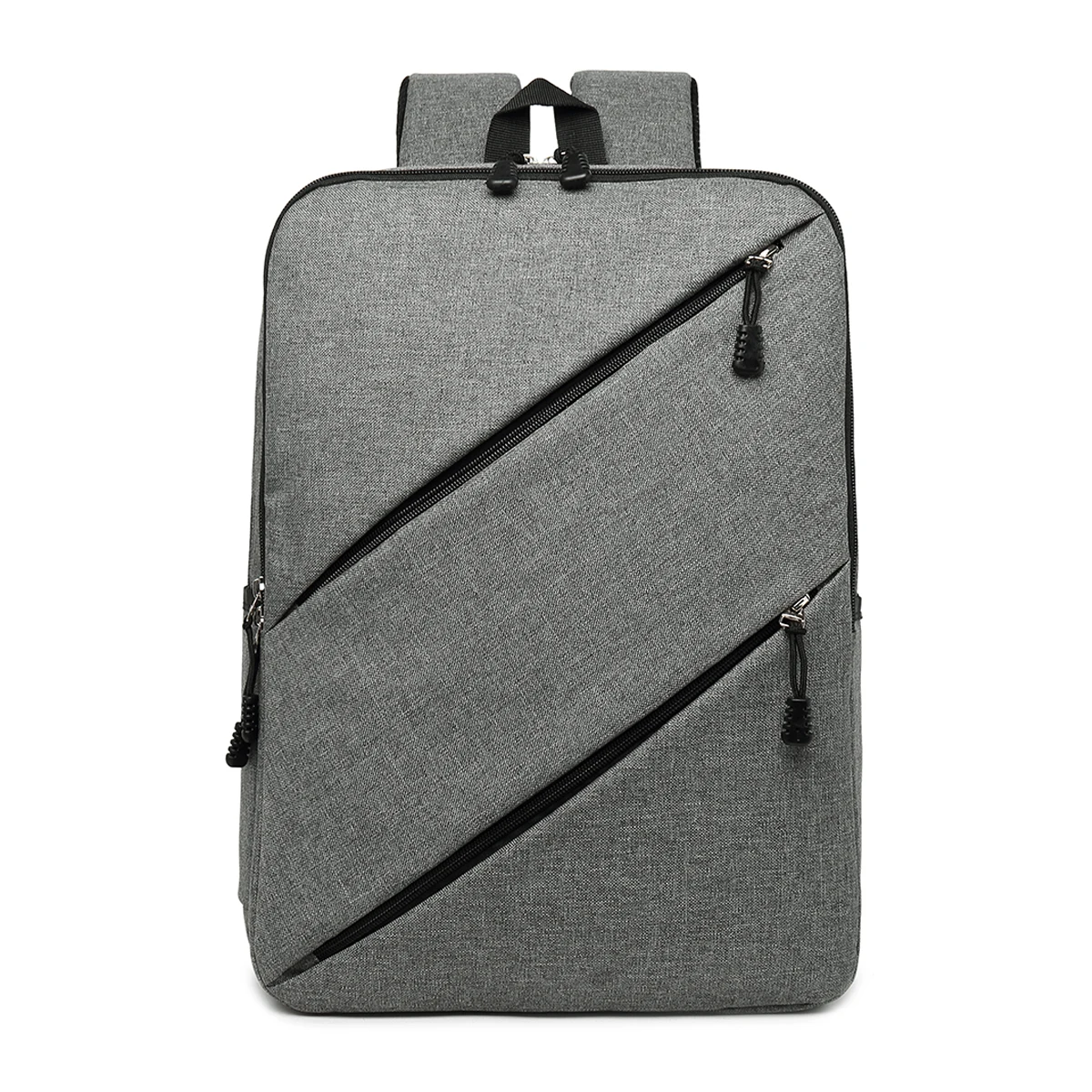 man grey laptop backpack computer backpacks casual style bags large male business travel bag school | Багаж и сумки