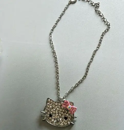 Голубой с покрытием из белого цинка Цепочки и ожерелья cat Jewelry Bojiux Нержавеющая сталь цепи Цепочки и Ожерелья Подвески милый котенок кошка Цепочки и ожерелья s Модные украшения для женщин - Окраска металла: Голубой с покрытием из белого цинка