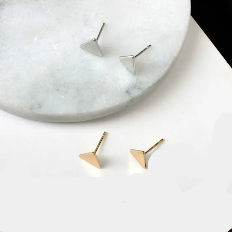 Новые модные женские серьги в стиле панк геометрические треугольные