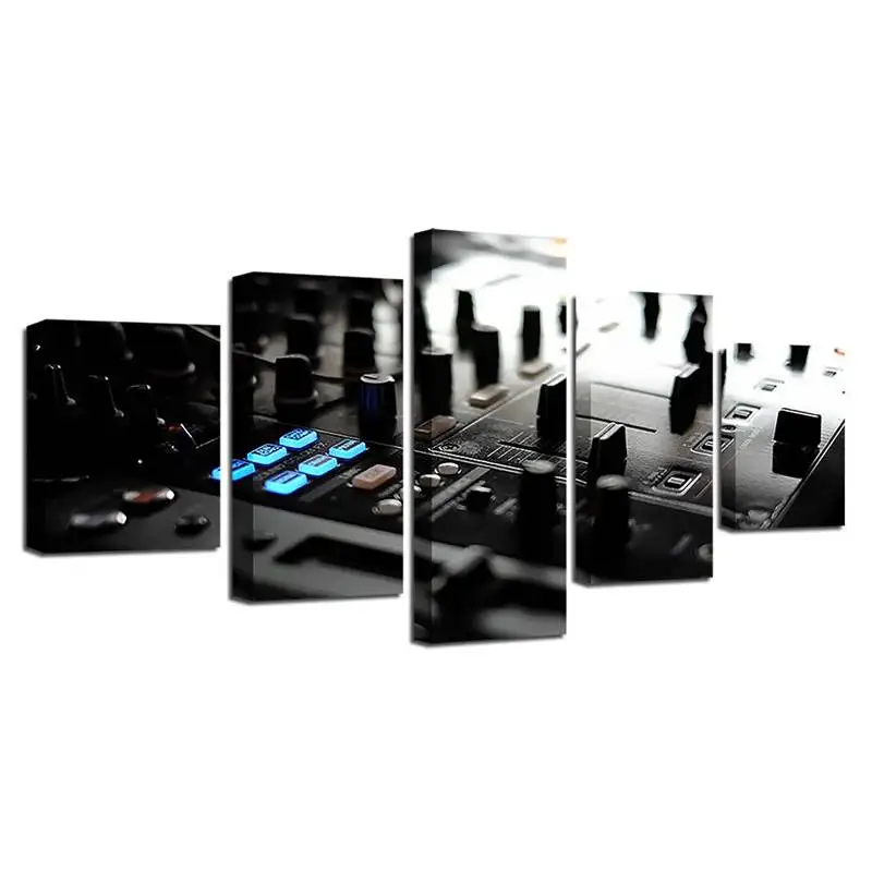 Холст Плакаты настенные художественные Рамки Hd принты картинки 5 шт. музыка Dj
