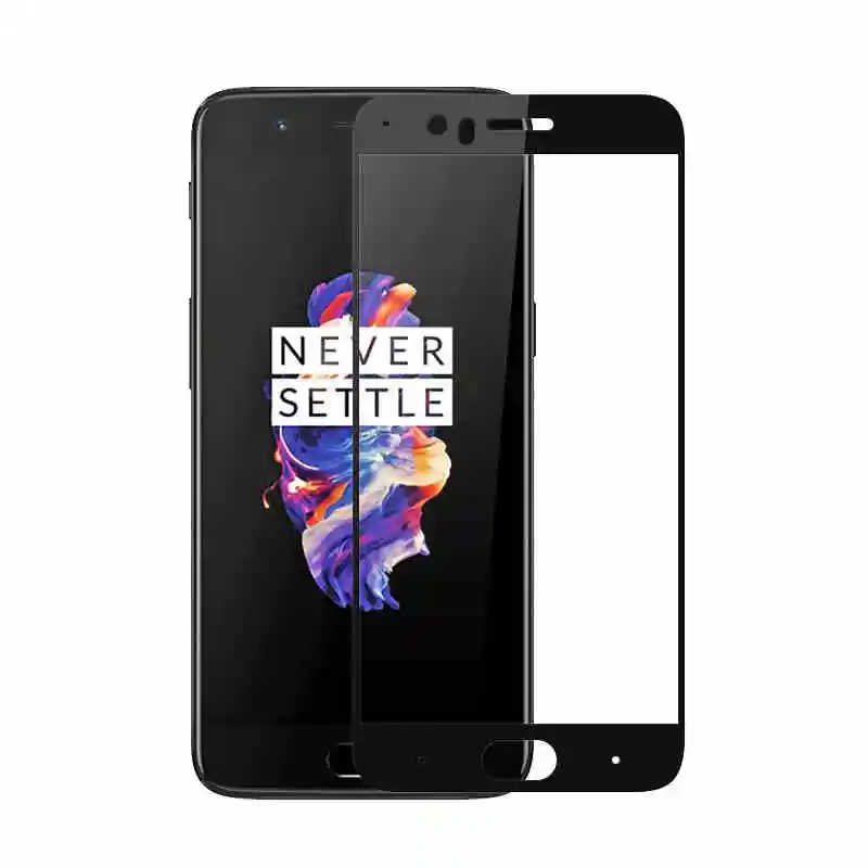 Фото Закаленное стекло с полным покрытием для OnePlus 5 T A5010 A5000 2.5D - купить