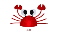 christmas funny cute red crab hat party costume free size gift present casquette femme supplies