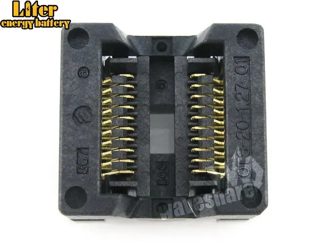 SOP20 SO20 SOIC20 OTS 20 1.27 01 Enplas IC тестирование и сгорание розетки программатор адаптер 5 4