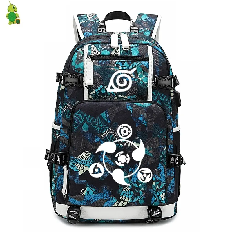 Аниме Наруто Uzumaki рюкзак для женщин и мужчин рюкзак для ноутбука школьные сумки для подростков большой емкости рюкзак для путешествий Повседневный Рюкзак - Цвет: 16