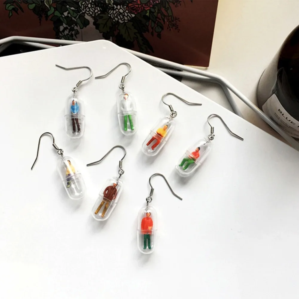 Fashion Capsule Earring Mini Space Creative Dangle Funny Gift For Women Girls | Украшения и аксессуары