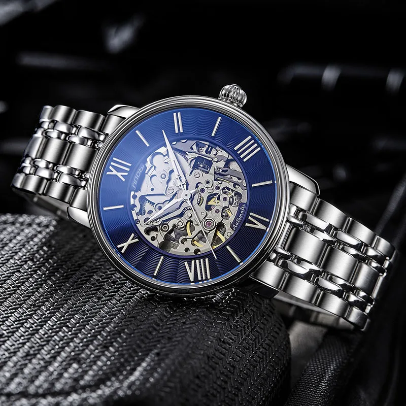 SINOBI Мужские часы механические Tourbillon Роскошные модные брендовые кожаные мужские спортивные часы мужские автоматические часы Relogio Masculino