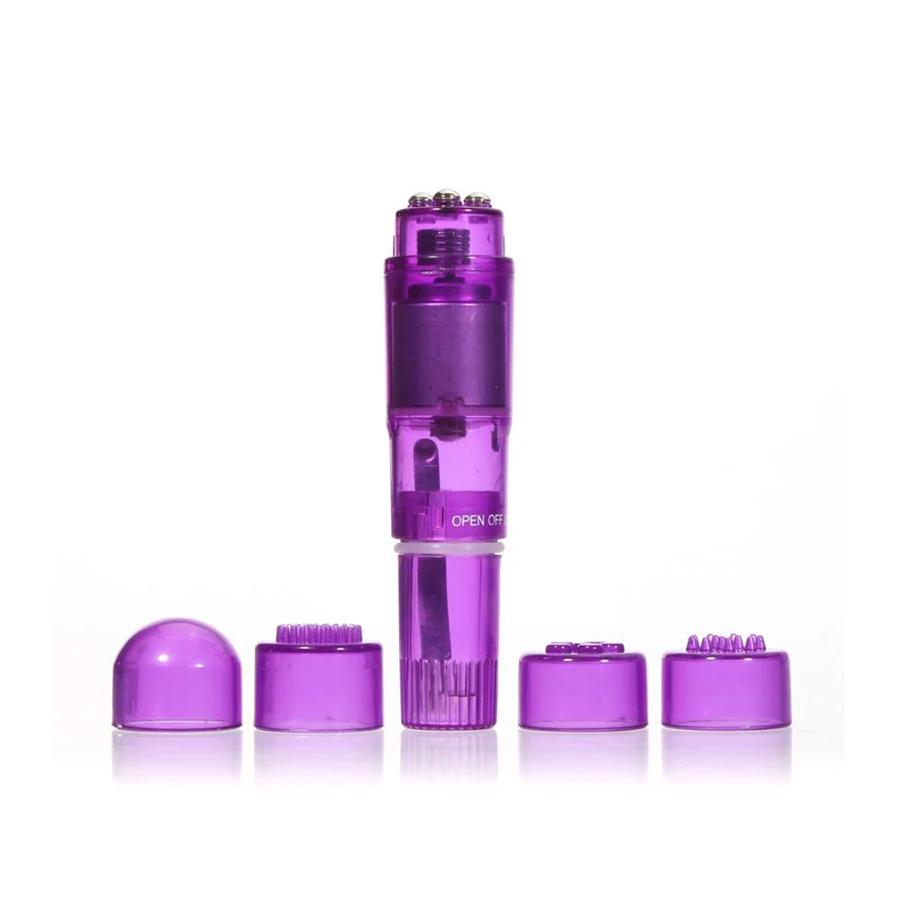 Мини-вибратор HoozGee 4 сменных наконечника Стимулятор клитора массаж точки G