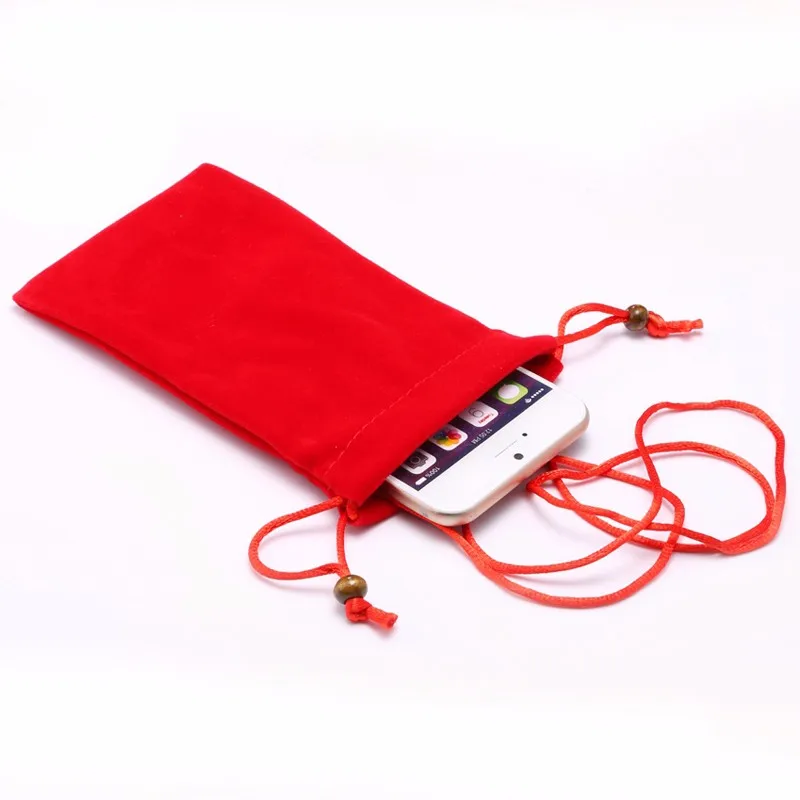 Premium Cotton Neck Strap Sleeve Phone Pouch Bag Case cover for Samsung Galaxy Note 9 8 5/S9/S8/S7/S6 for iPhone 8 7 6 6s plus