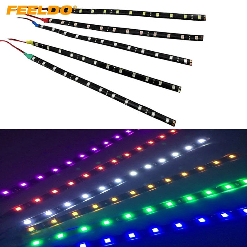 FEELDO 1 шт. водонепроницаемый светильник 5050 12 SMD высокая мощность гибкий