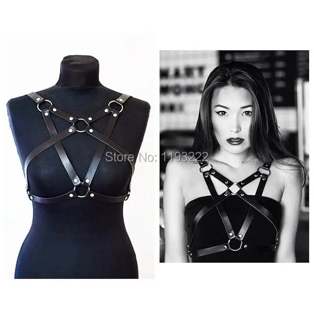 Женский кожаный корсет-бюстье ручной работы в стиле панк готика пояс для талии 100%