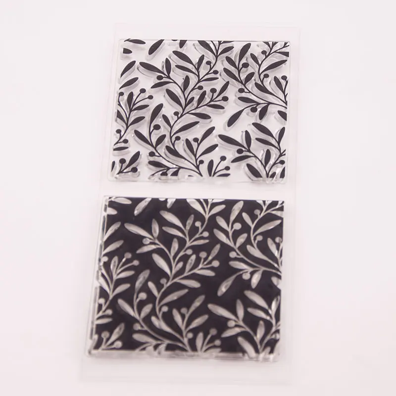 Новый цветочный лист шаблон прозрачные штампы для скрапбукинга DIY силиконовые