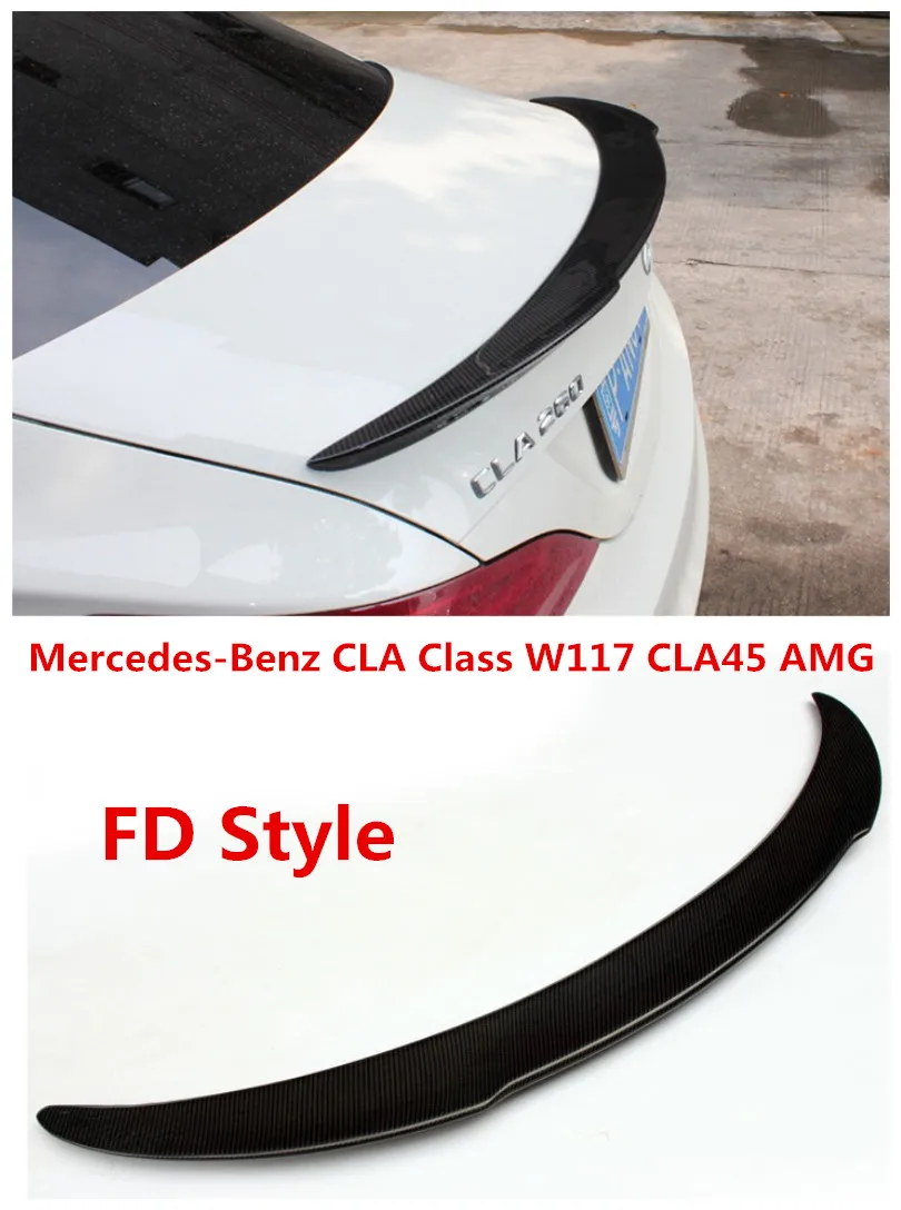 Спойлер из углеродного волокна для автомобиля Mercedes Benz CLA Class W117 CLA45 AMG CLA180 200 220 CLA260