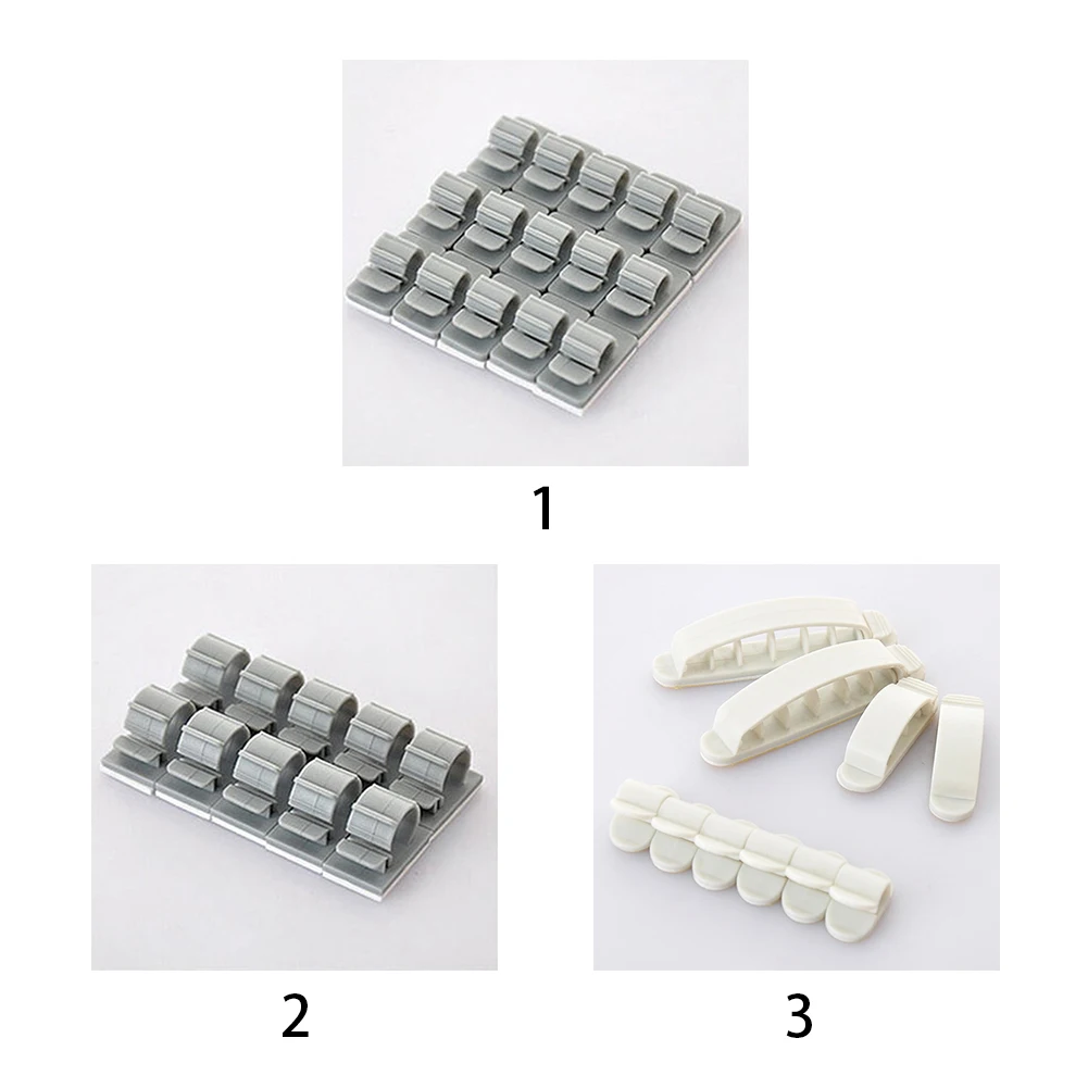 Plastic Cable Holders Wire Clips Management Clamp Adhesive Household Organizer | Электроника