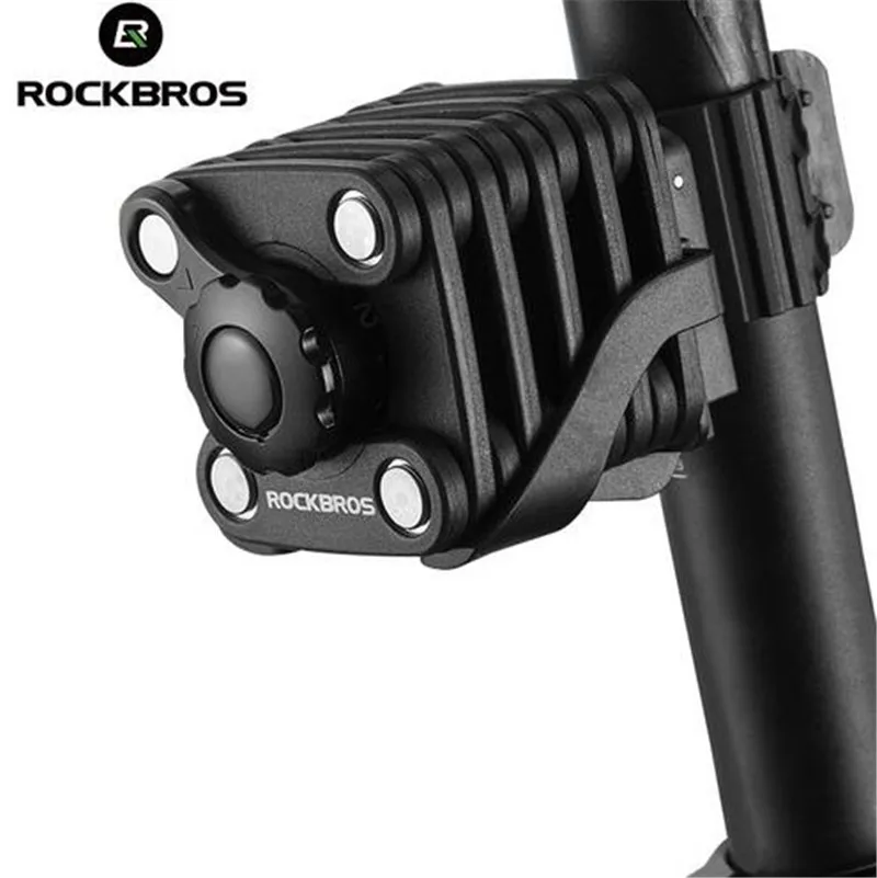 ROCKBROS складной портативный мини замок для велосипеда сверхпрочный металлический
