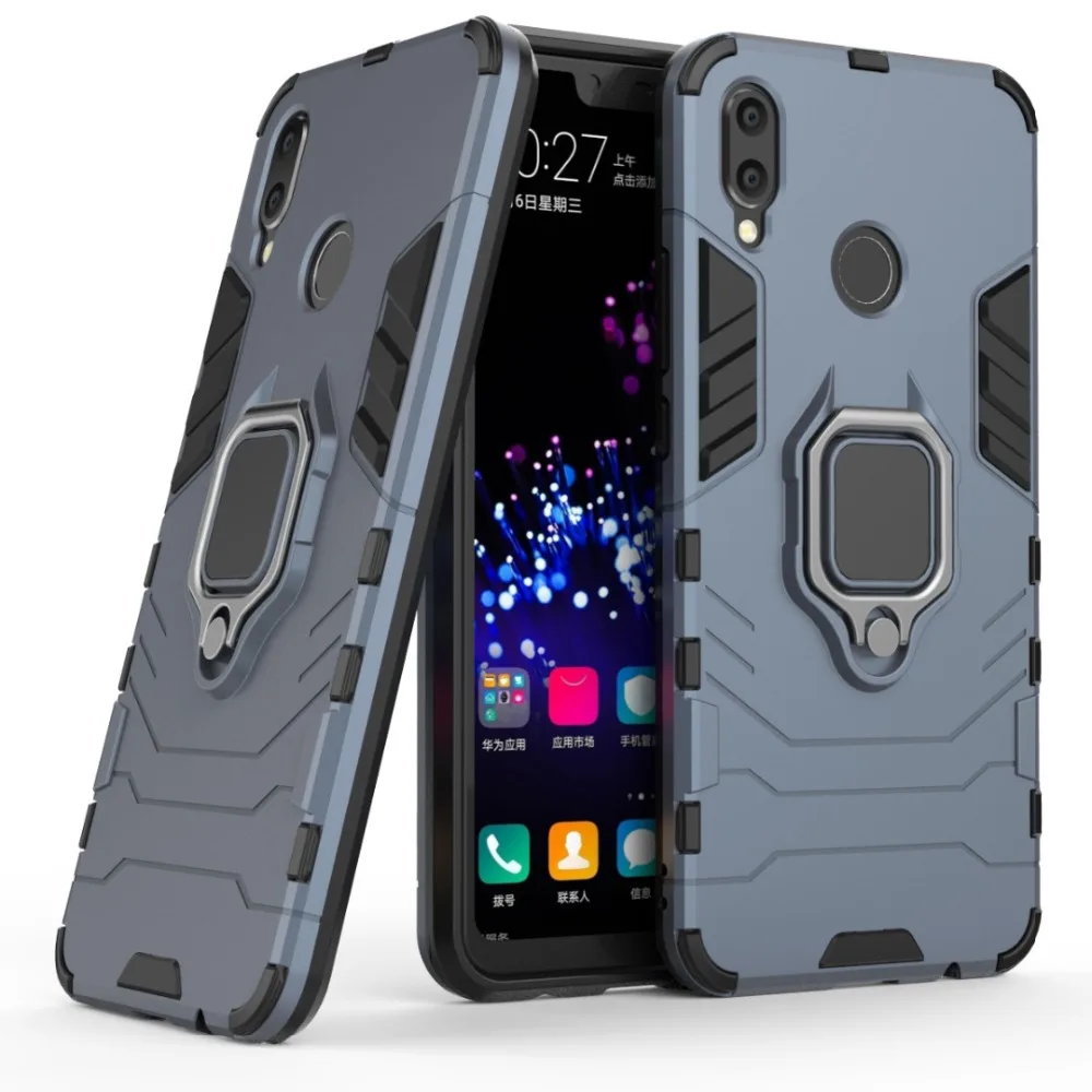 BYHeYang Bracket 360 Ring Case For huawei Nova 3i Cases TPU Metal Soft Silicone Magnetic Car Holder Cover P Smart Plus 6.3&quot | Мобильные