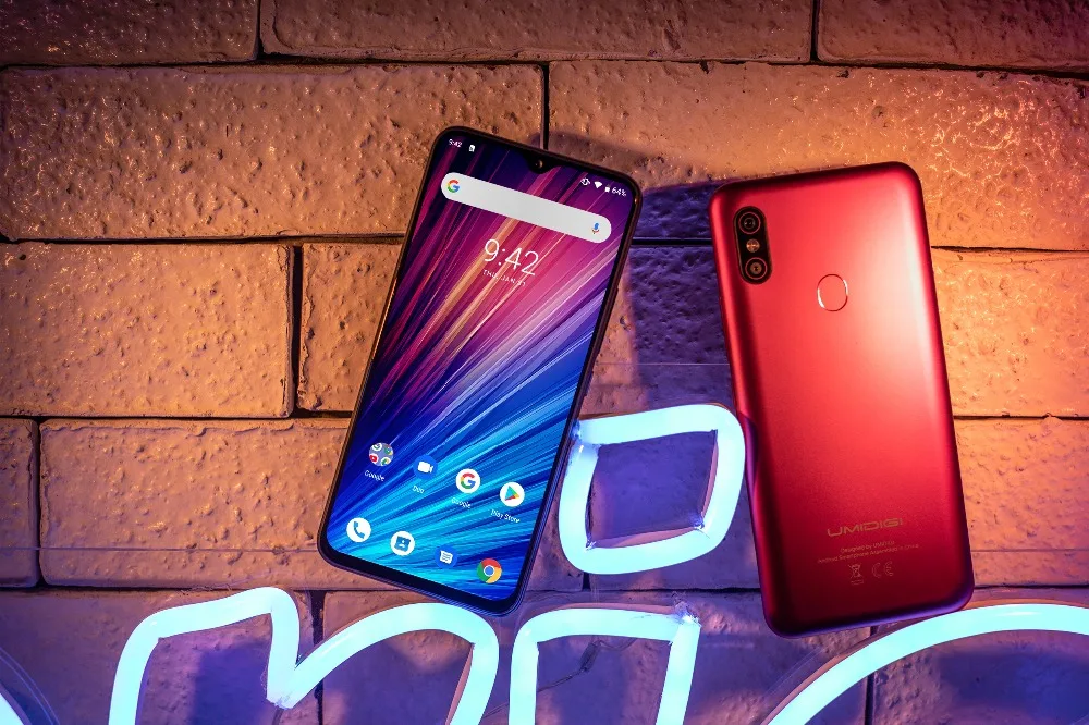 UMIDIGI F1 Play Android 9,0, 48MP+ 8MP+ 16MP камеры, мобильный телефон, 6 ГБ ОЗУ, 64 Гб ПЗУ, 6,3 дюймов, FHD+ Helio P60, глобальный смартфон, двойной, 4G