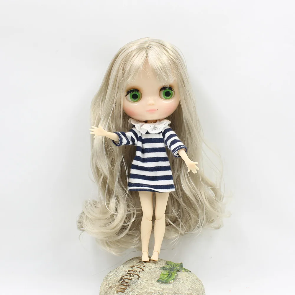 Ледяная фабрика кукла Middle blyth joint doll 210BL8800 волнистые волосы с челкой серебряные волосы, 1/8 кукла(20 см