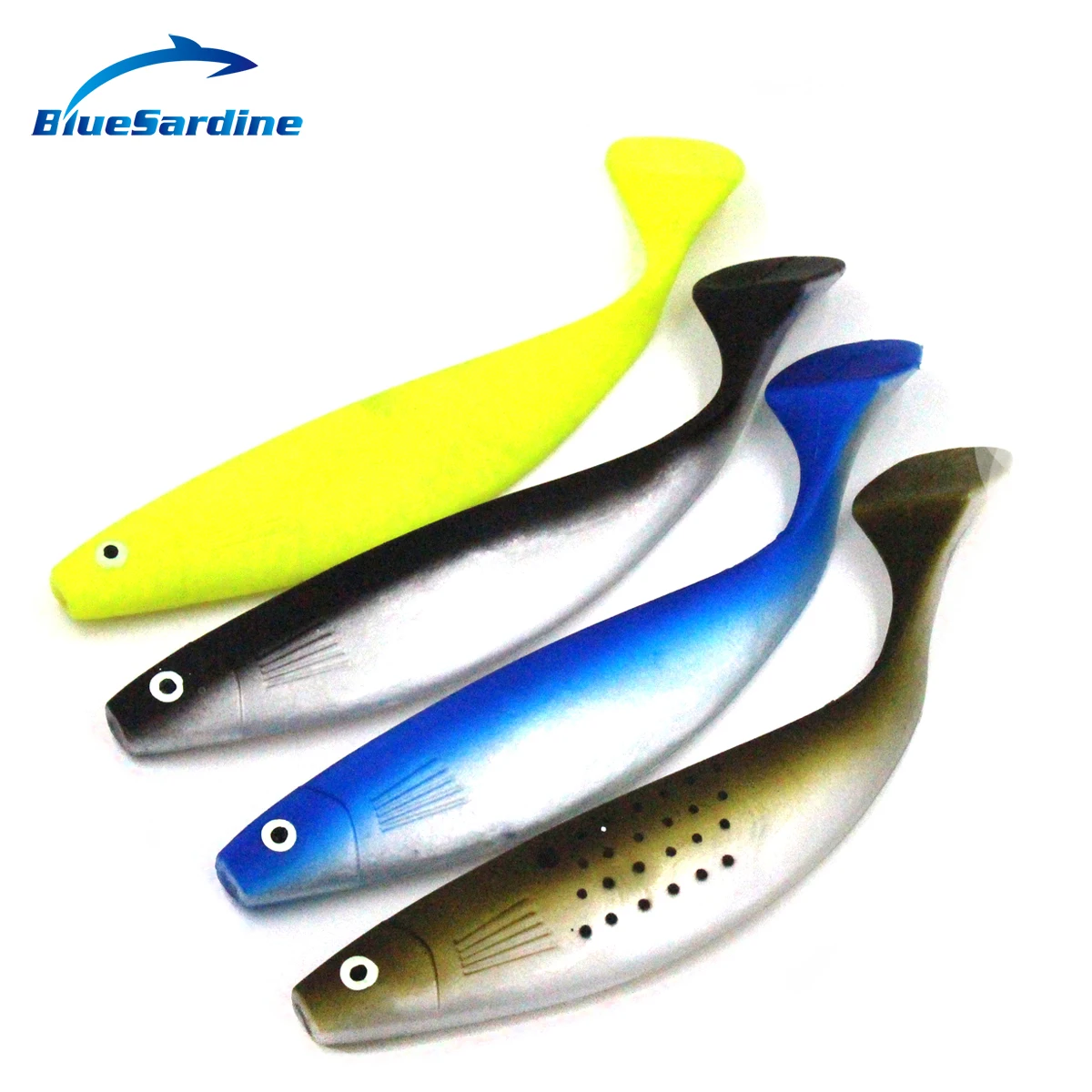 BlueSardine 70 г 24 см 4 шт. мягкий крючок для рыбной ловли Pesca Peche искусственные мягкие