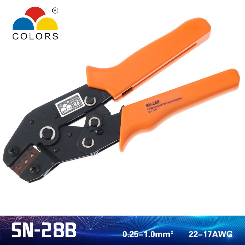 Цветные SN-48BS SN-28B щипцы kablo kesici обжимные плоскогубцы Кабельные инструменты обжимные плоскогубцы резак для проводов alicate crimpador alicates - Цвет: Pliers SN-28B