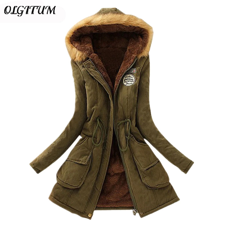 

2018 New Parkas Female Women Winter Coat Thickening Cotton Winter Jacket Womens Outwear Parkas for Women Winter