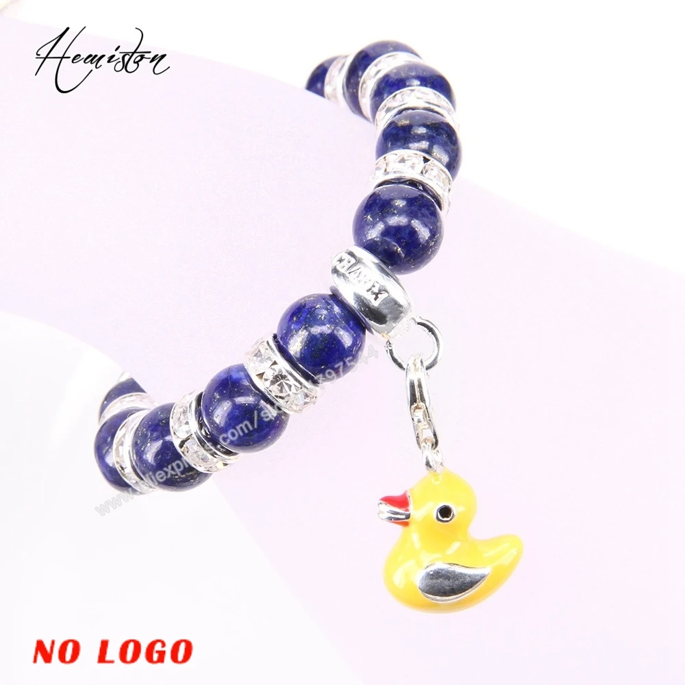 Браслет с бусинами Thomas Style Lapis Lazuli браслет Стразы фирменной подвеской бижутерия