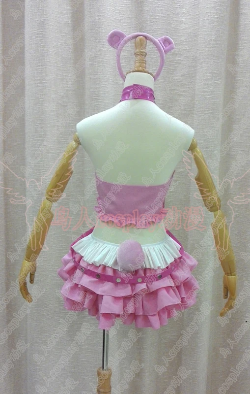 Супер SONICO Racing Girl Аниме на заказ униформа косплей костюм розовый медведь угрюмая