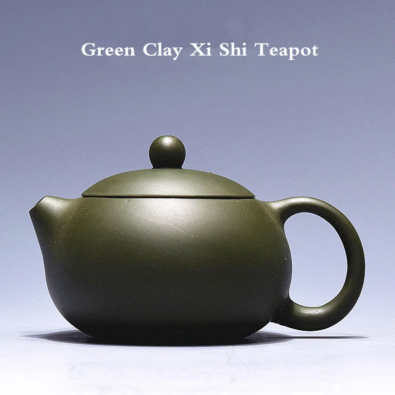 

230ml All Handmade Rare Green Clay Teapot Authentic Famous Yixing Zisha Tea Pot Chinese Kung Fu Black Tea Gift Free Shipping